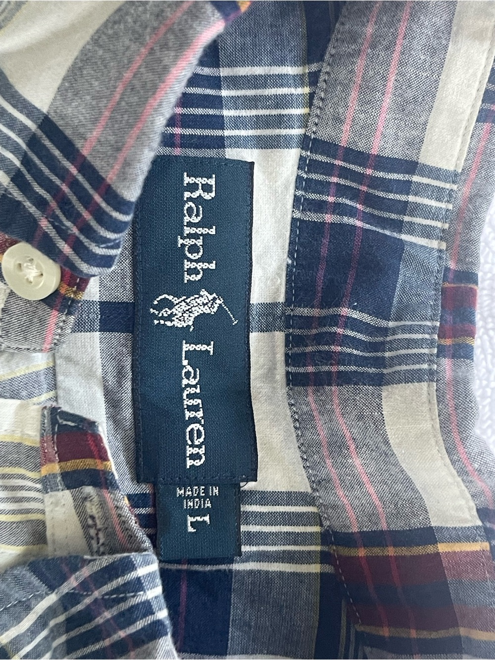 Ralph Lauren Plaid Short Sleeve Shirt Bundle-size Large - Picture 5 of 11